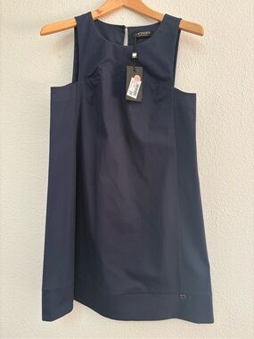 Twin-Set Navy Sleeveless Shift Dress